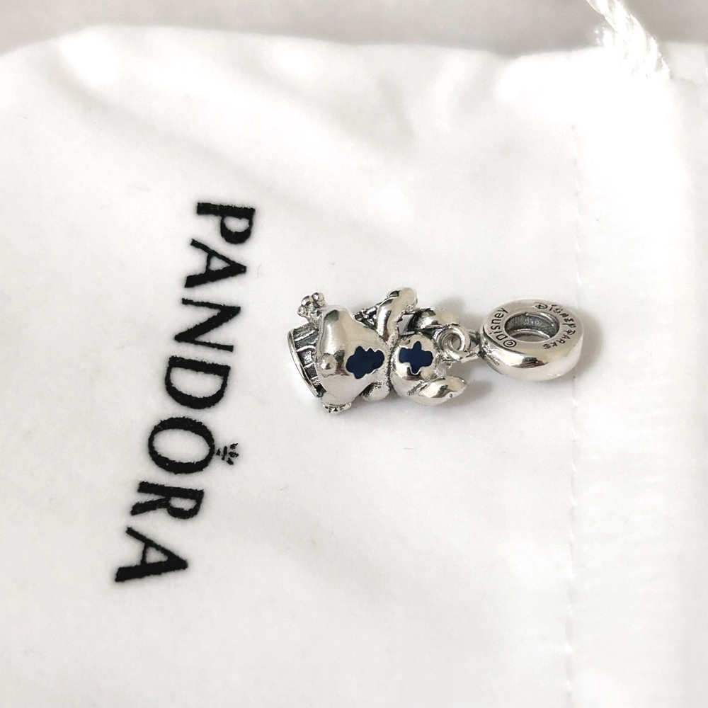 PANDORA DISNEY PARK Lilo Stitch & Fantasyland Castle Dangle Charm w/box - Picture 4 of 6